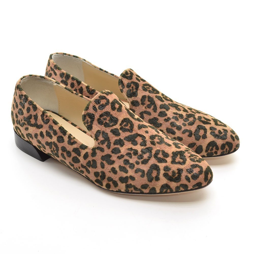 Butter TuxieBrown  Cheetah Slip On Ballet Flats 6.5 New